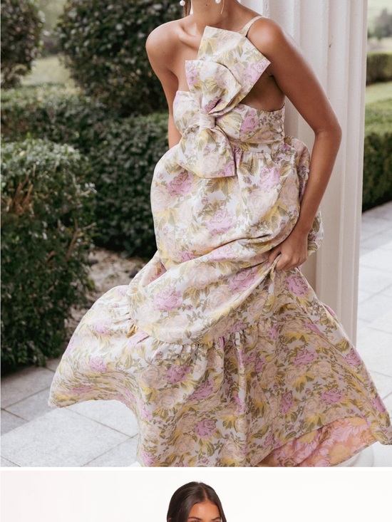 Petal & Pup Dresses & Skirts - Petal & Pup Pastel Floral Maxi Dress in Pink and Cream